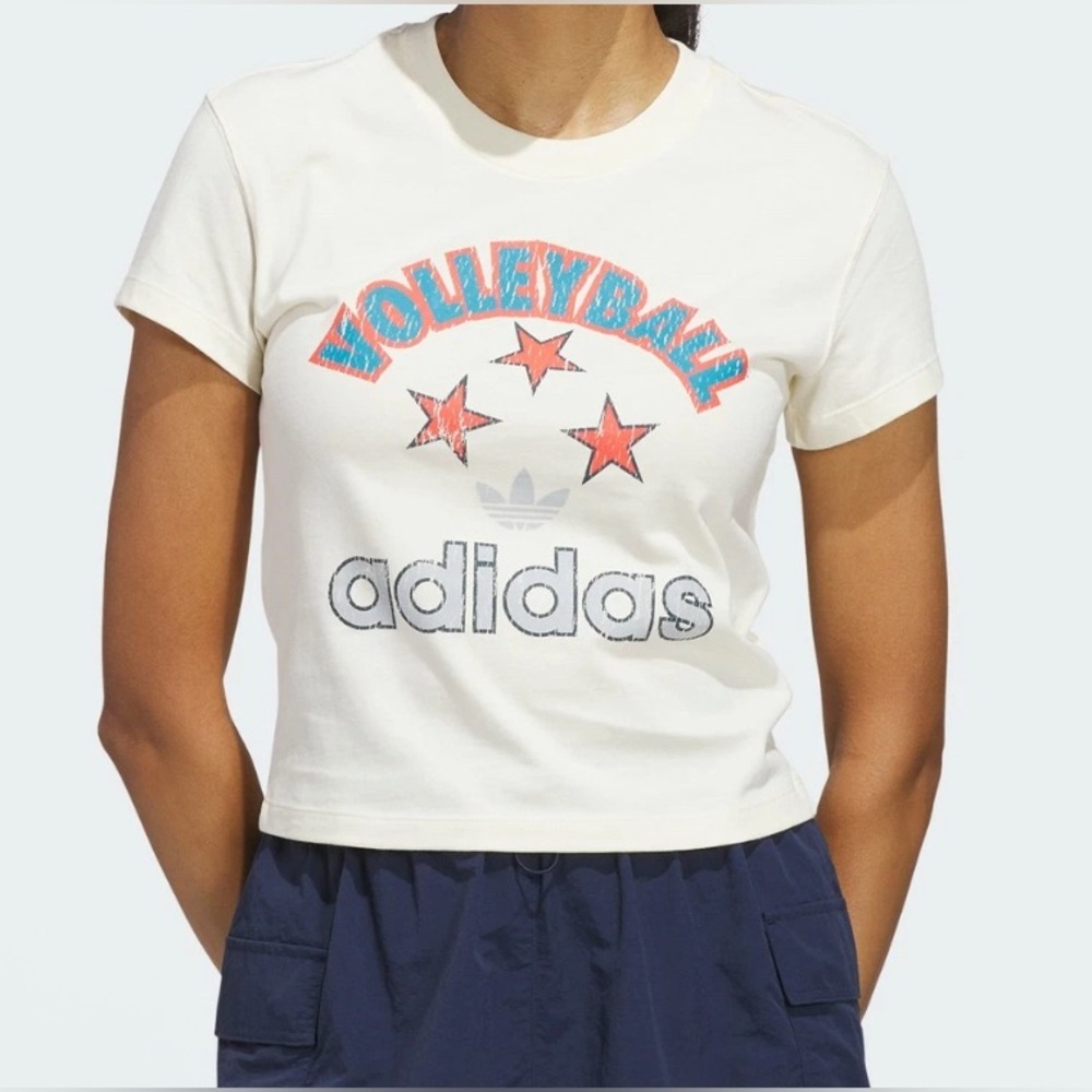 Adidas Womens Graphic Volleyball Tee